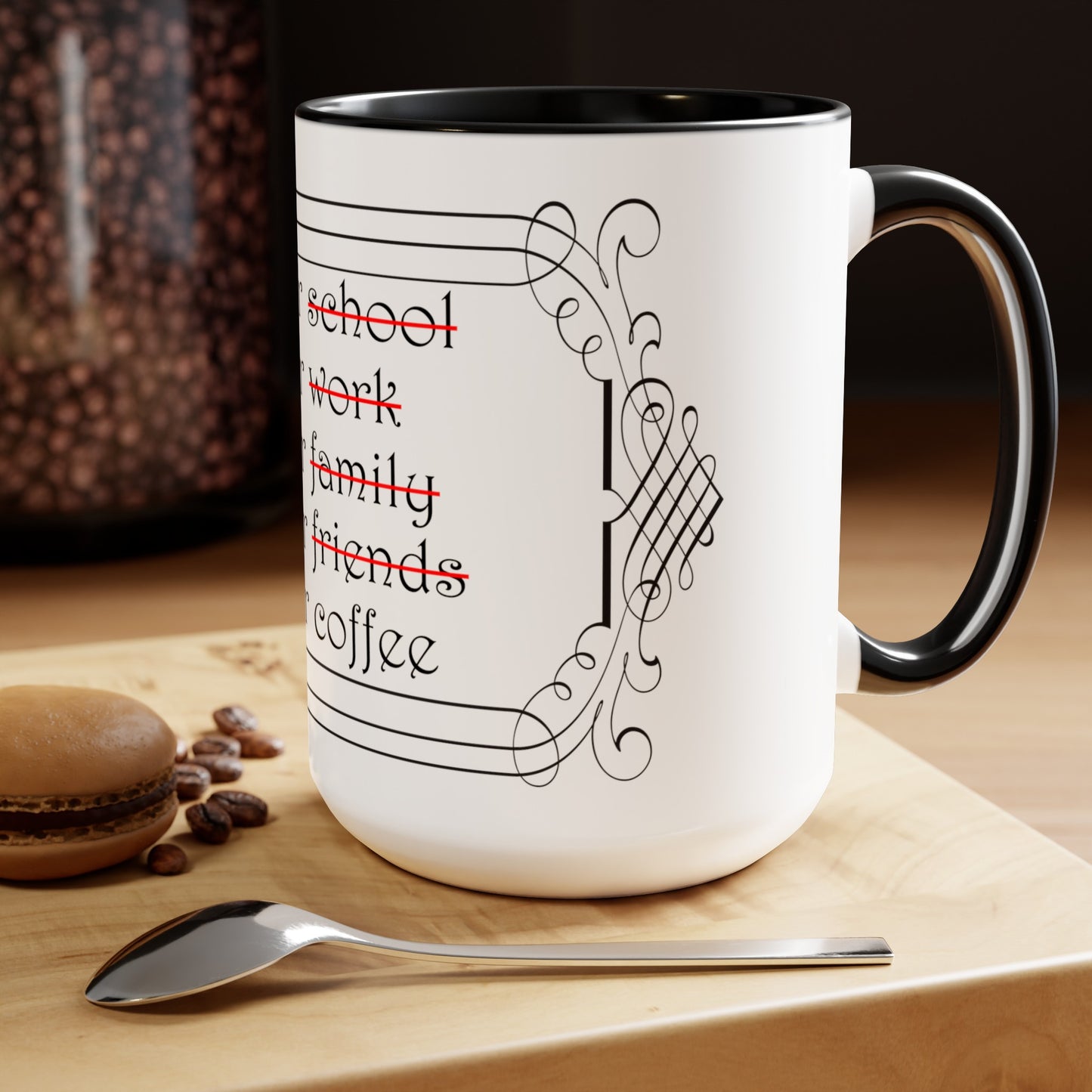 Sarcasm Happens - I live for Coffee, Mug