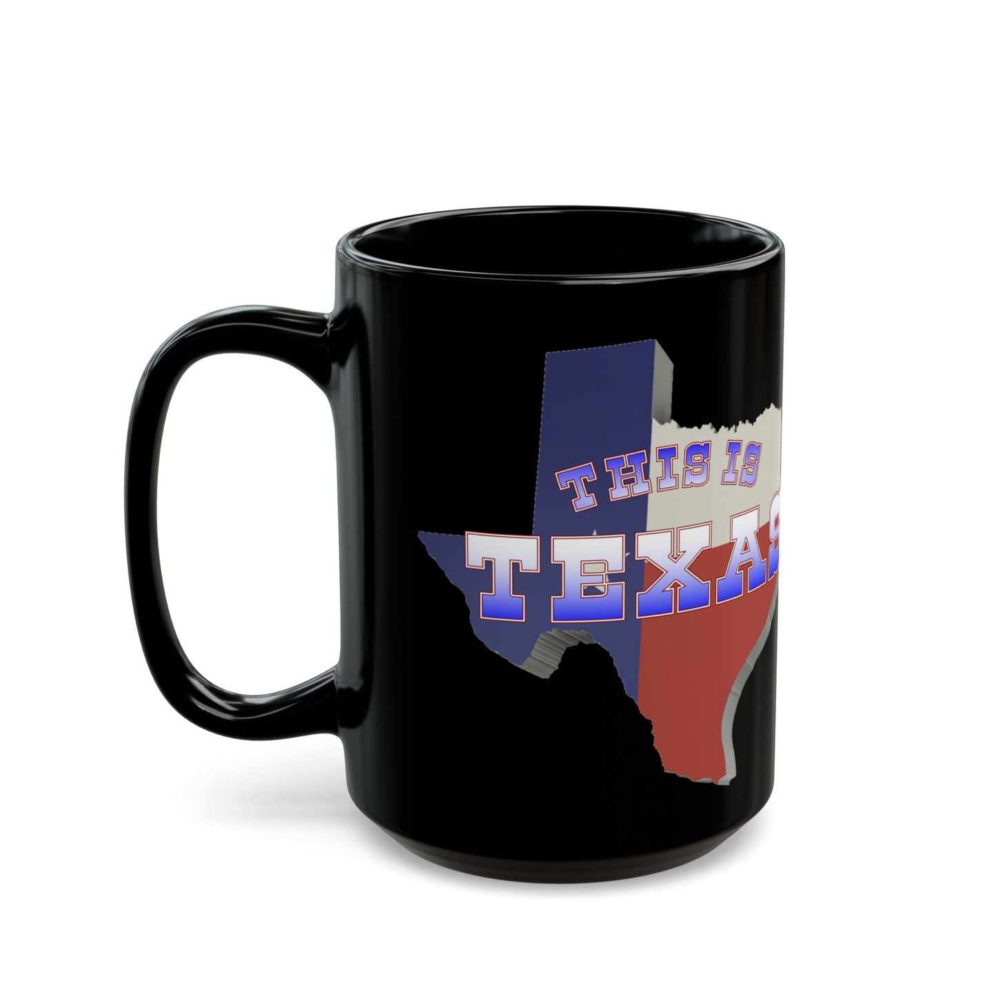 This is Texas - Black Mug, 15oz