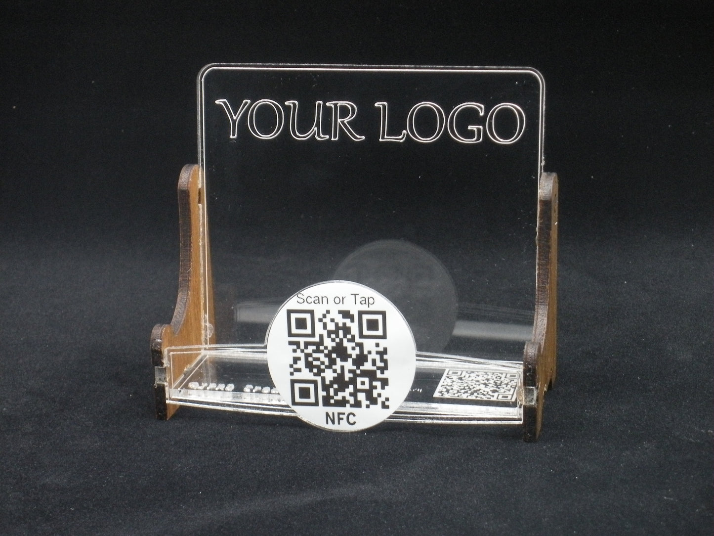 Acrylic Business Card Holder - Custom Logo